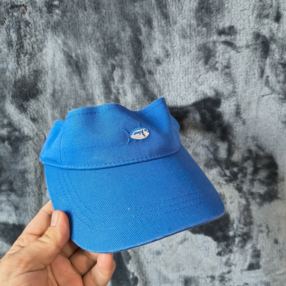 Southern Tide Blue Visor with Fish Emblem